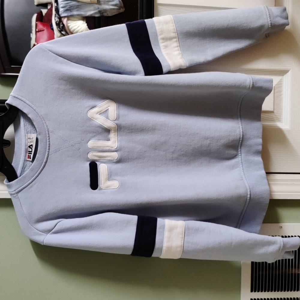 Light Blue Fila Sweater